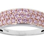 Pink Cubic Zirconia Rhodium Over Sterling Silver Ring 1.40ctw