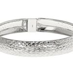 Sterling Silver Diamond Cut Bangle