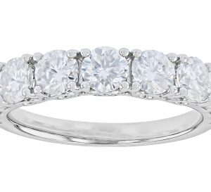 Moissanite Platineve Band Ring 1.15ctw DEW.